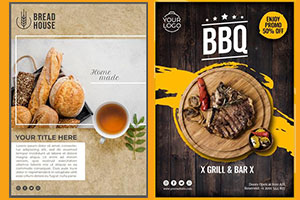 SƯU TẦM CÁC MẪU THIẾT KẾ BROCHURE QUẢNG CÁO NHÀ HÀNG