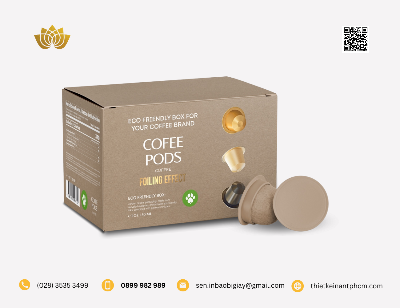 Hộp Giấy Đựng Cafe Thân Thiện Với Môi Trường, Mẫu Mã Đẹp Mắt