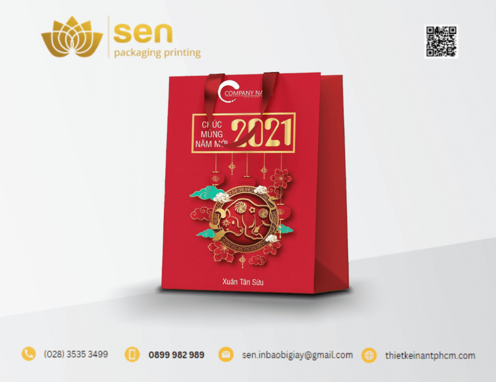 Xưởng In Túi Giấy Tết 2026 Giá Rẻ Số Lượng Lớn 