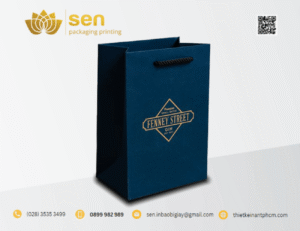 Túi Giấy Màu Xanh Cao Cấp In Theo Yêu Cầu