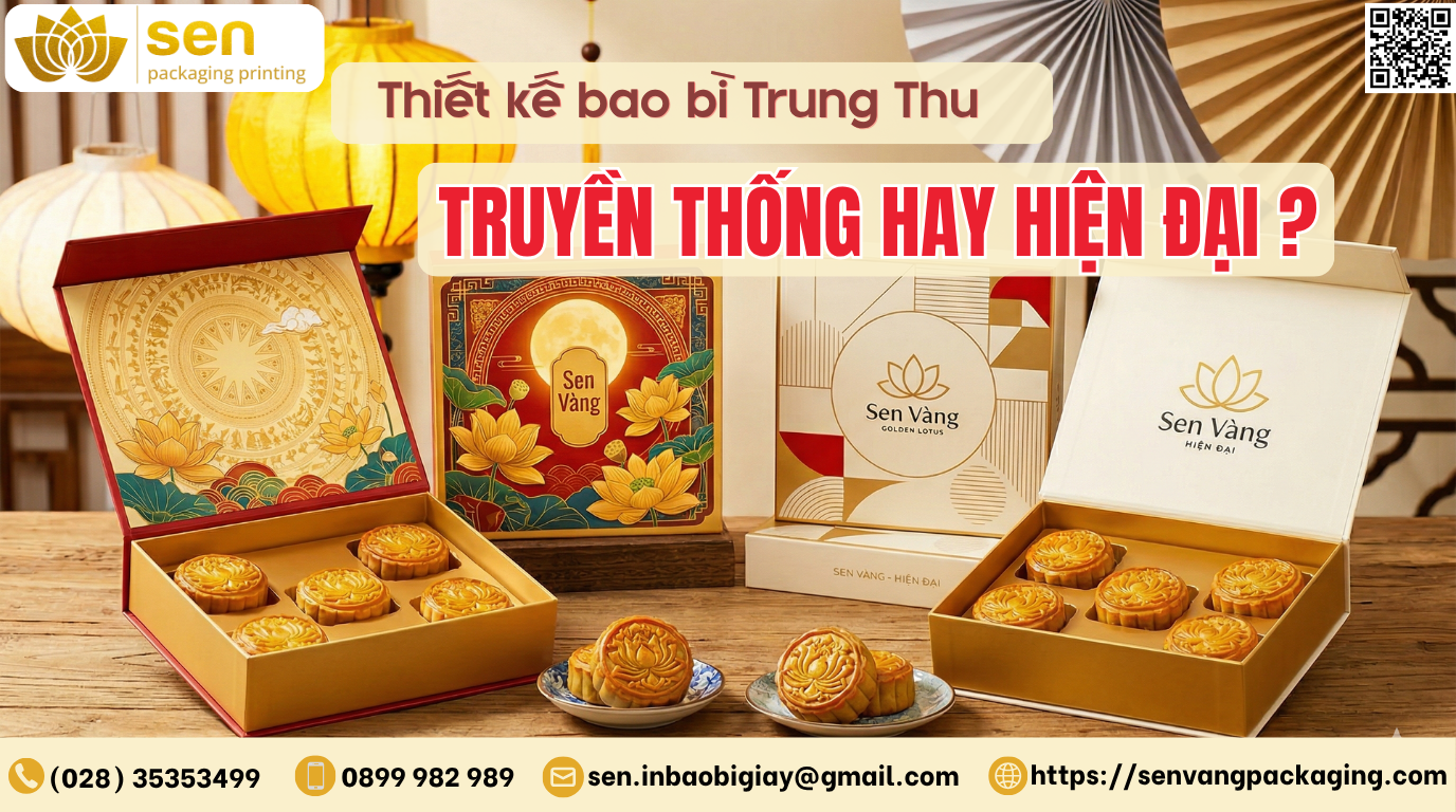 Thiết kế bao bì Trung Thu: Truyền thống hay hiện đại?