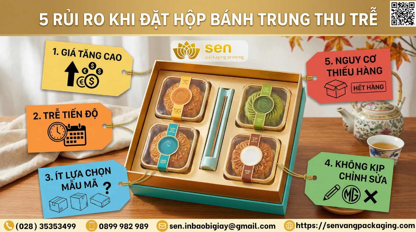 5 rủi ro khi đặt hộp bánh Trung Thu trễ