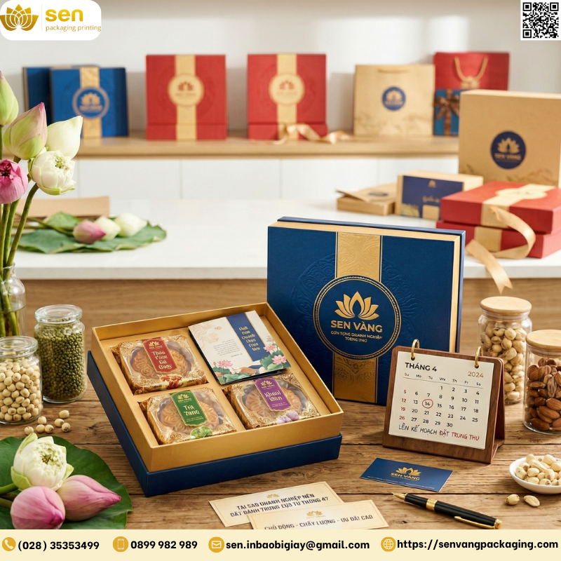 Vì sao nên đặt hộp bánh Trung Thu từ tháng 4? | Sen Vàng Packaging